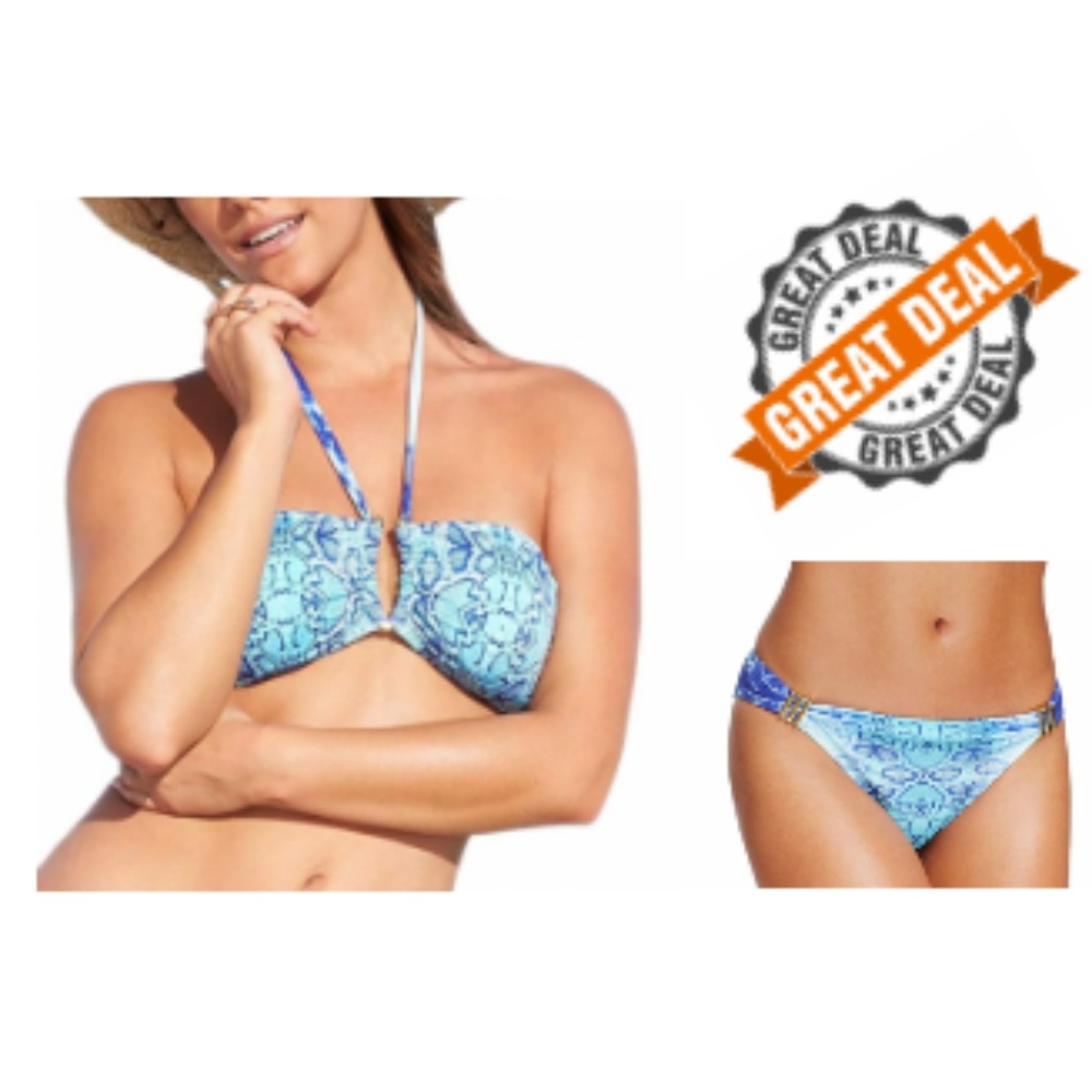 NWT Bar III Hissy Fit Halter Bikini Swimsuit Set